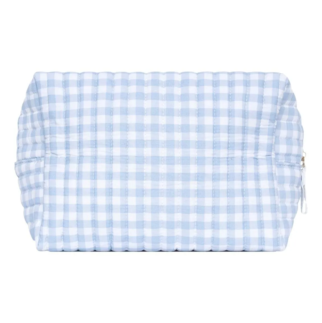 Oasis Blue Gingham Travel Pouch