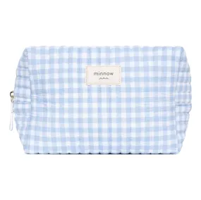 Oasis Blue Gingham Travel Pouch