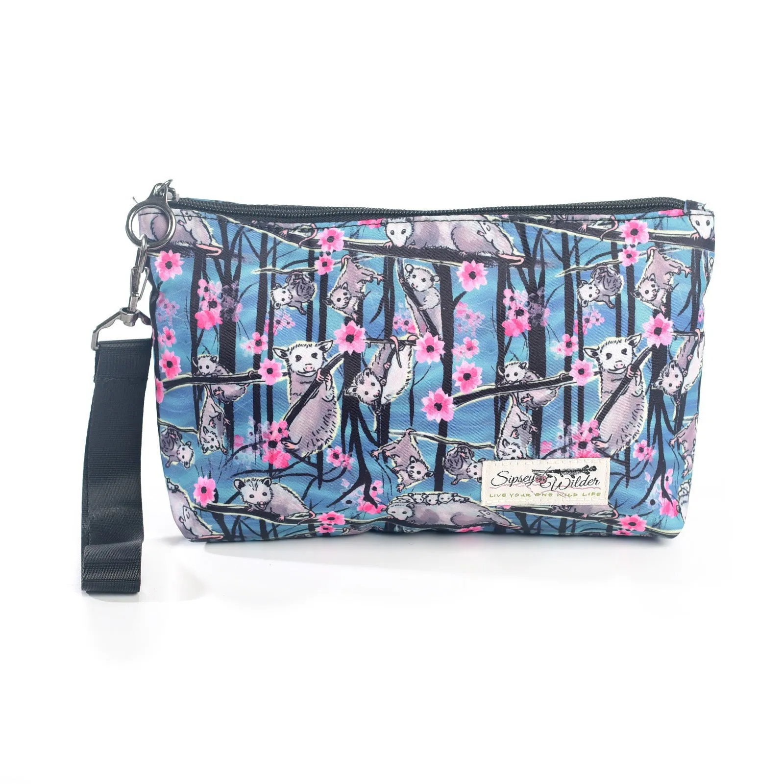 Opossum Blossom Organizer/Wristlet