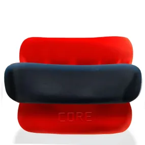 Oxballs Ultracore Core Ball Stretcher With Axis Cock Ring Red Ice