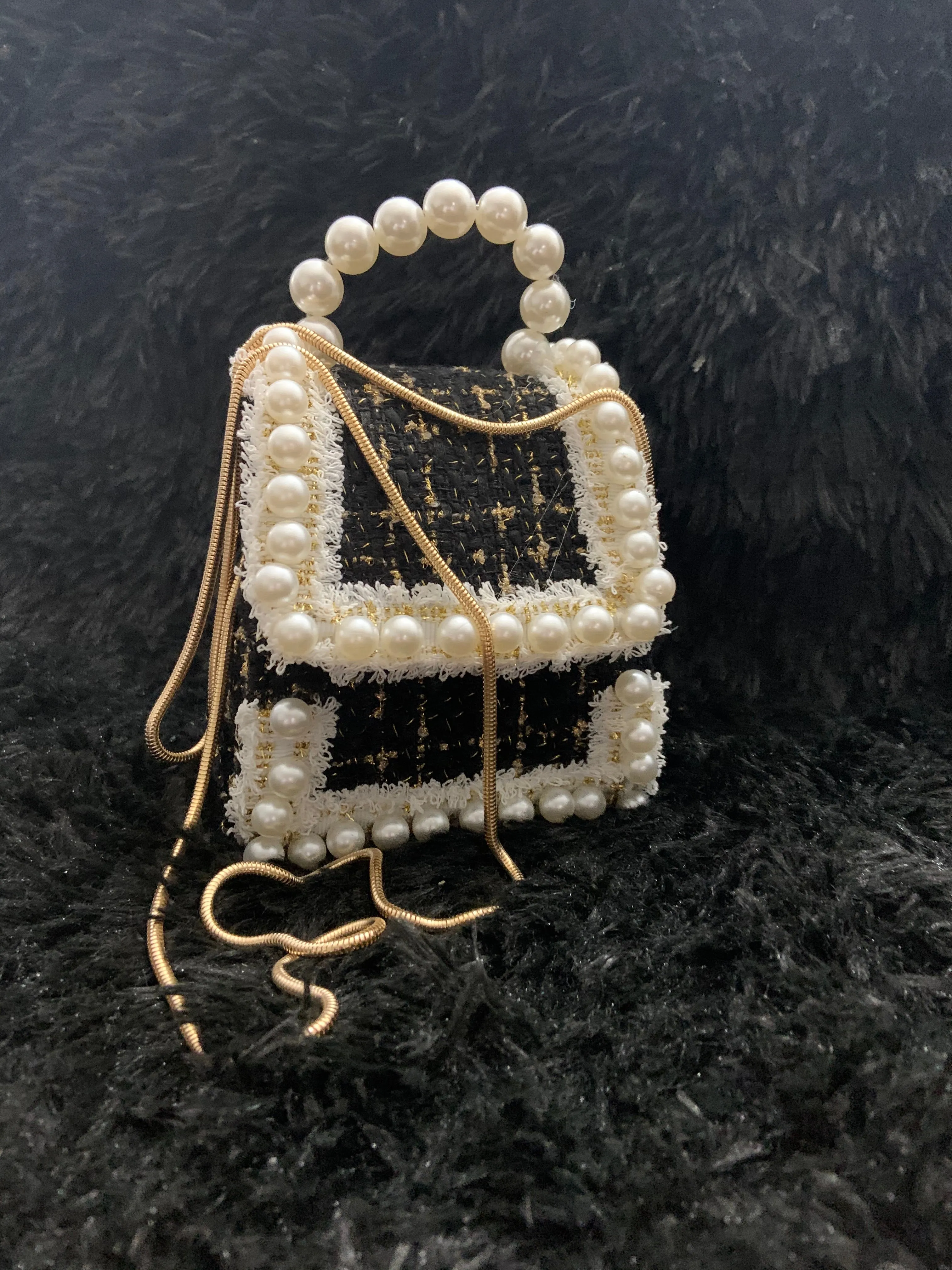 Pearl Handle Mini Bag