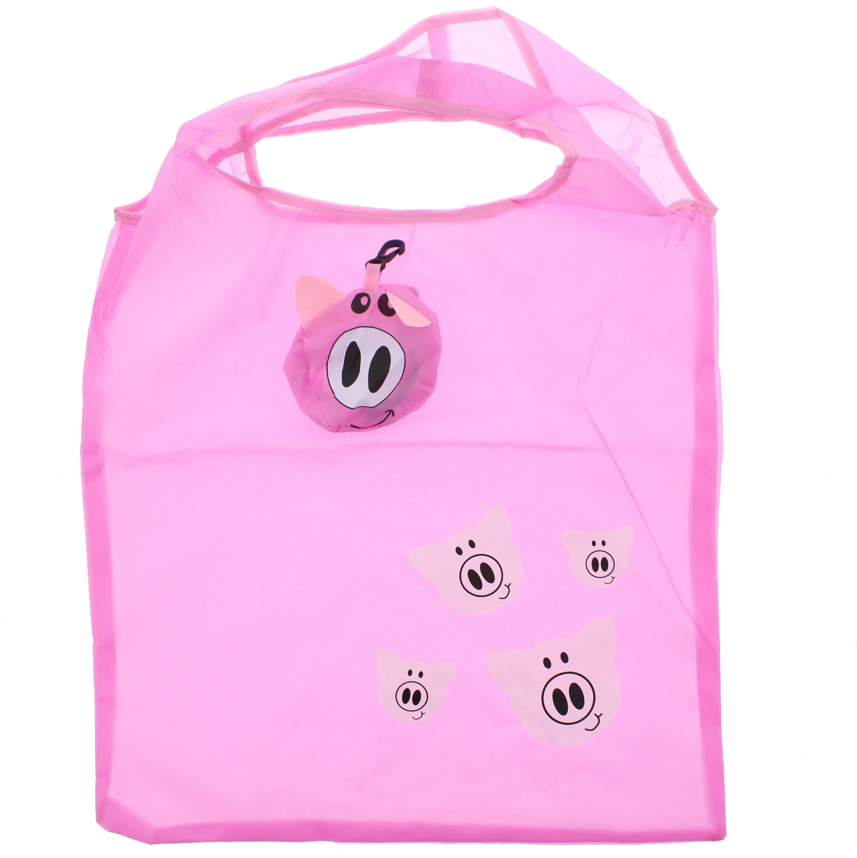 Pig Themed Shopping Bag in Pig Face Pouch