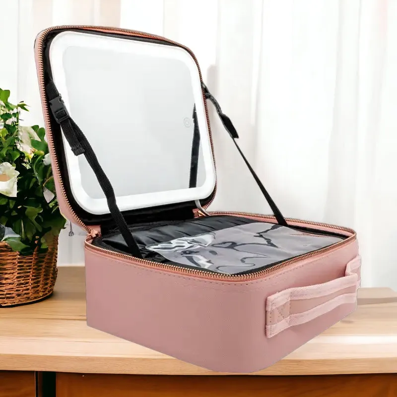 Pink Travel Bag with Light