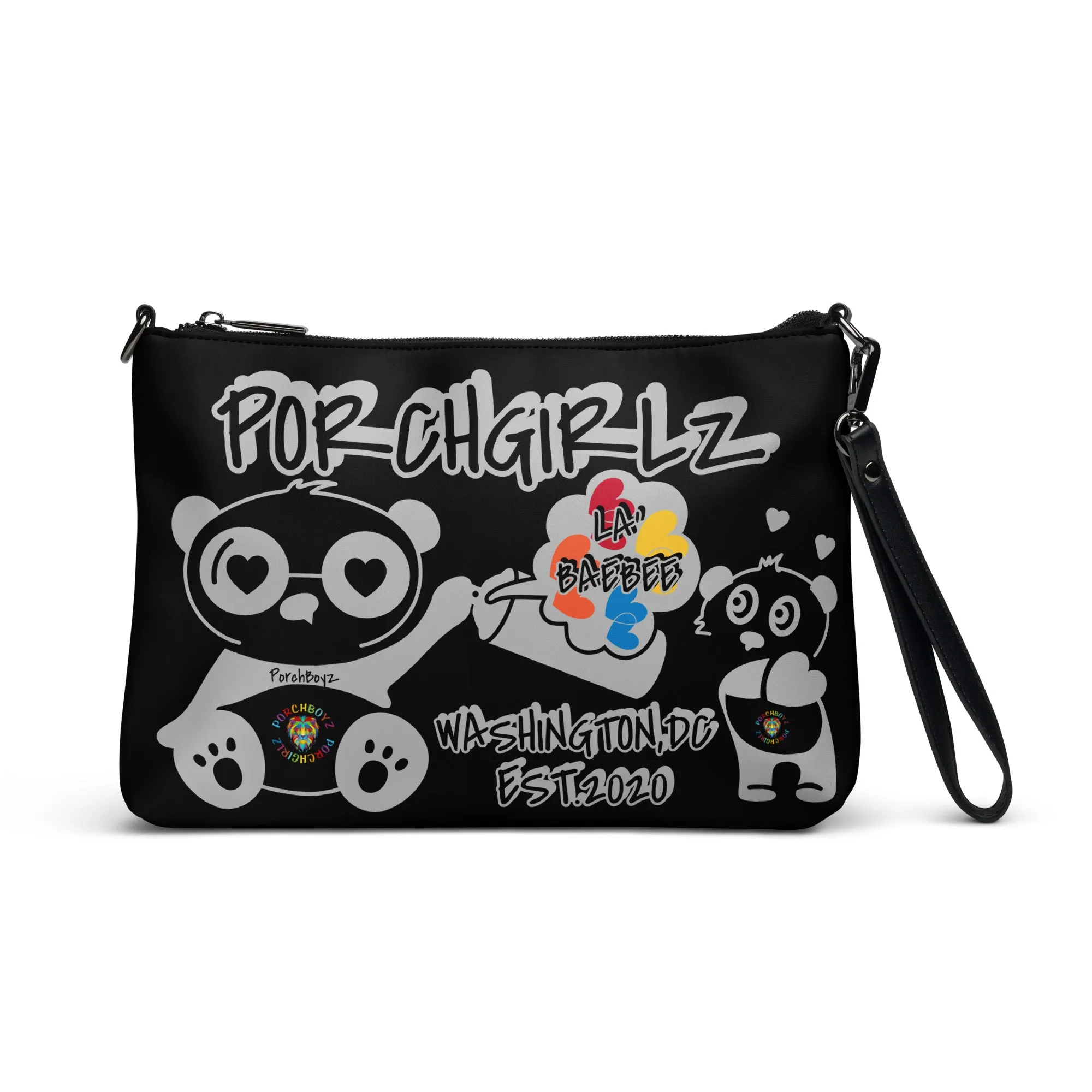 Porchgirlz "La'Baebee" (BLACK) Crossbody bag