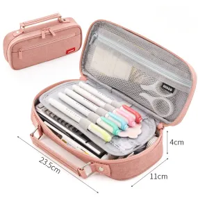 Portable Large Capacity Pencil Crayon Pencil Case Multifunctional Student Storage Pencil Case