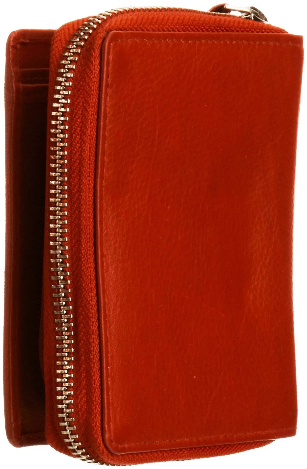 Pratico - women leather trifold wallet #LW01 Red