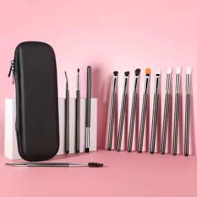 Premium 12-Piece Eye Makeup Brush Collection for Stunning Looks