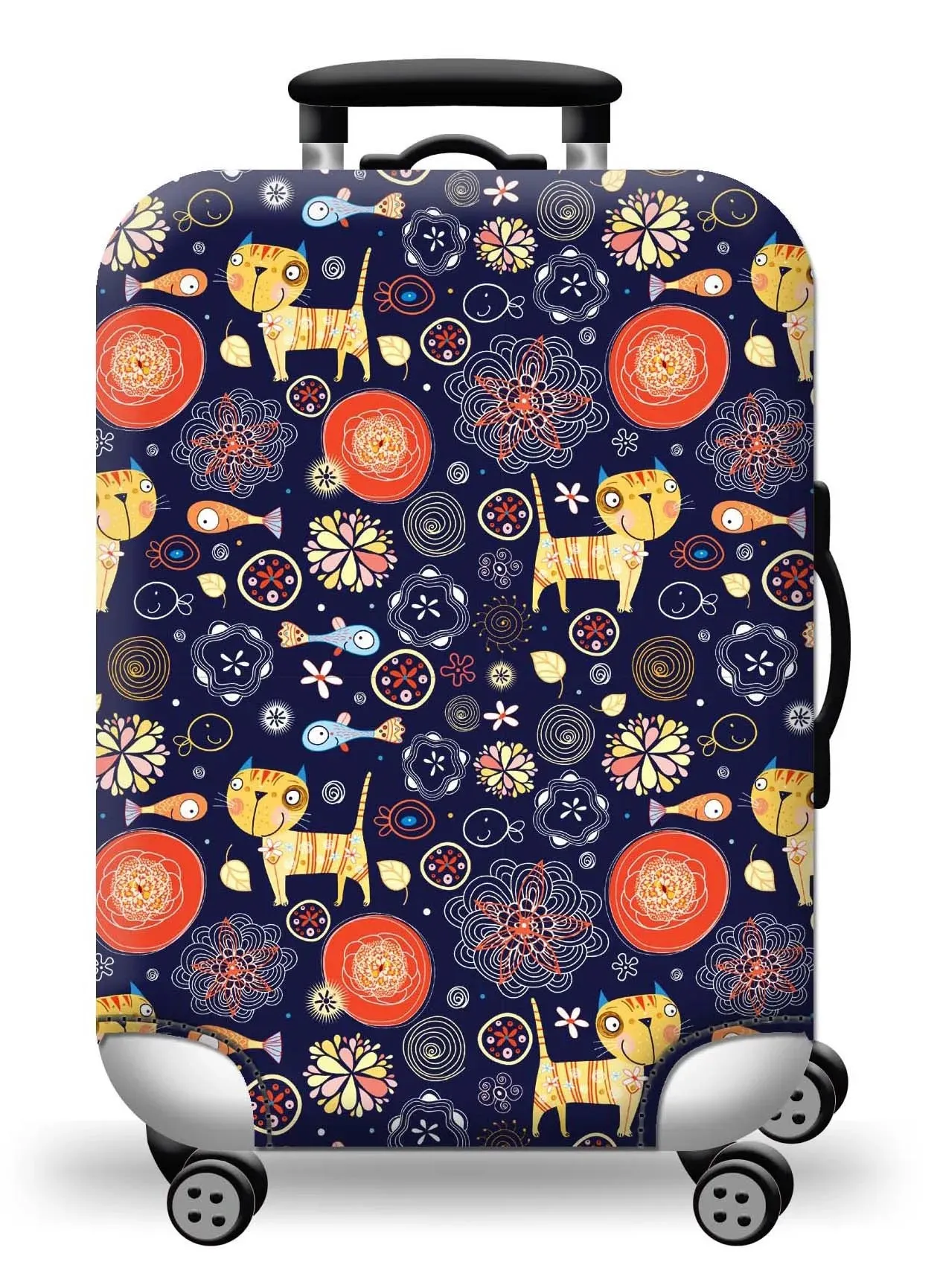 Protect Your Luggage in Style with Our Durable World Map Luggage Cover