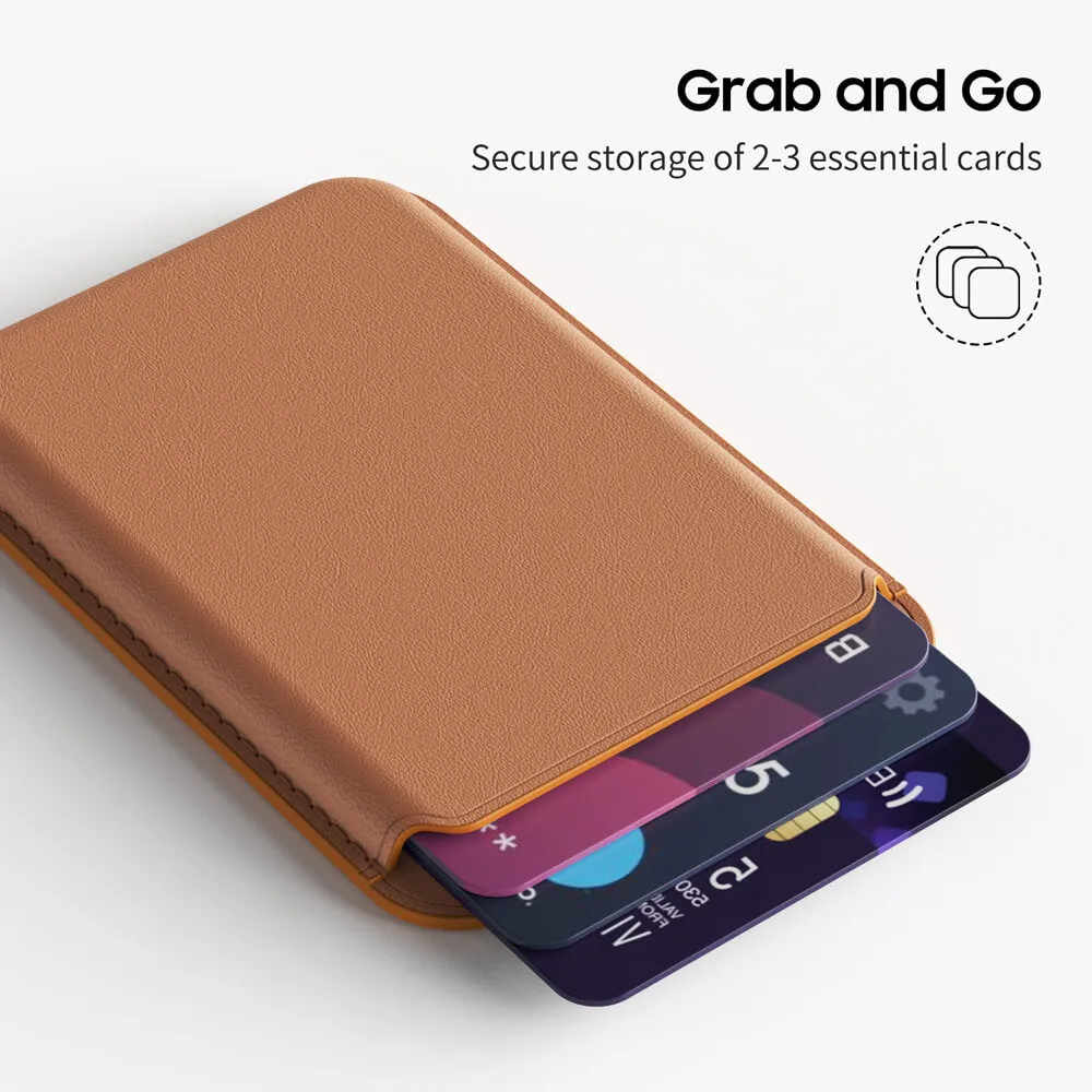 Purple Planet | Leather Wallet with MagSafe