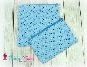 Ready Made SNACK SIZE SET - Blue Dots