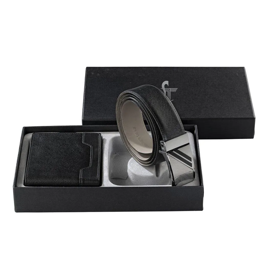 Ready to Ship Luxury Corporate Gifts - Men's Wallet and Belt Gift Set