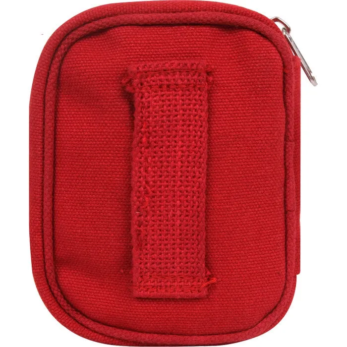 Red - Military Zipper First Aid Pouch with No Contents