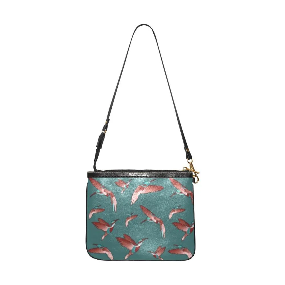 Red Swift Turquoise Small Shoulder Bag