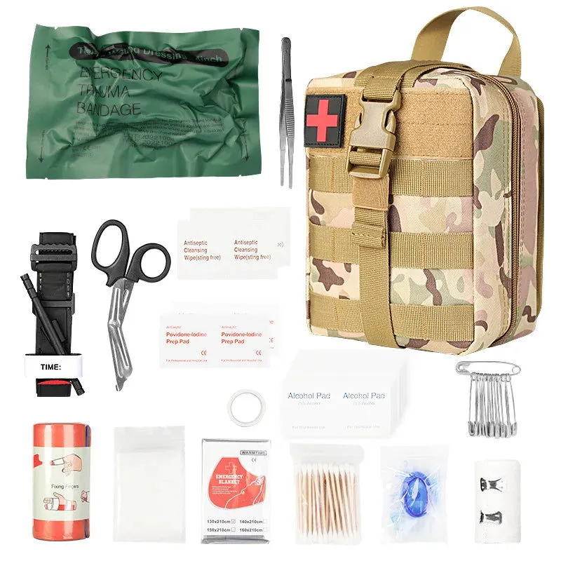 Rescue First Aid Kit Outdoor Trauma Medical Bag Set Emergency Survival Gear Camping Tactical Bag Molle Car Travel Hiking