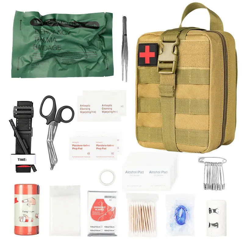 Rescue First Aid Kit Outdoor Trauma Medical Bag Set Emergency Survival Gear Camping Tactical Bag Molle Car Travel Hiking