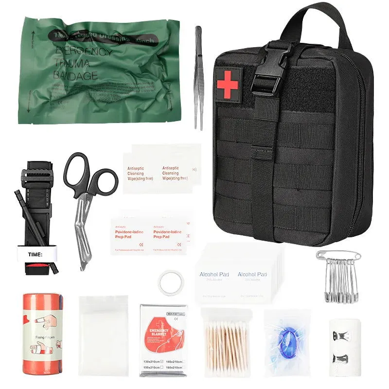 Rescue First Aid Kit Outdoor Trauma Medical Bag Set Emergency Survival Gear Camping Tactical Bag Molle Car Travel Hiking