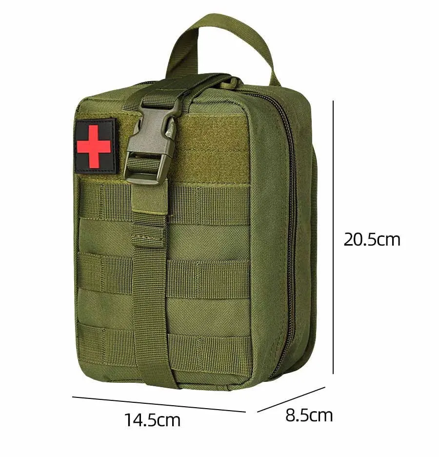 Rescue First Aid Kit Outdoor Trauma Medical Bag Set Emergency Survival Gear Camping Tactical Bag Molle Car Travel Hiking