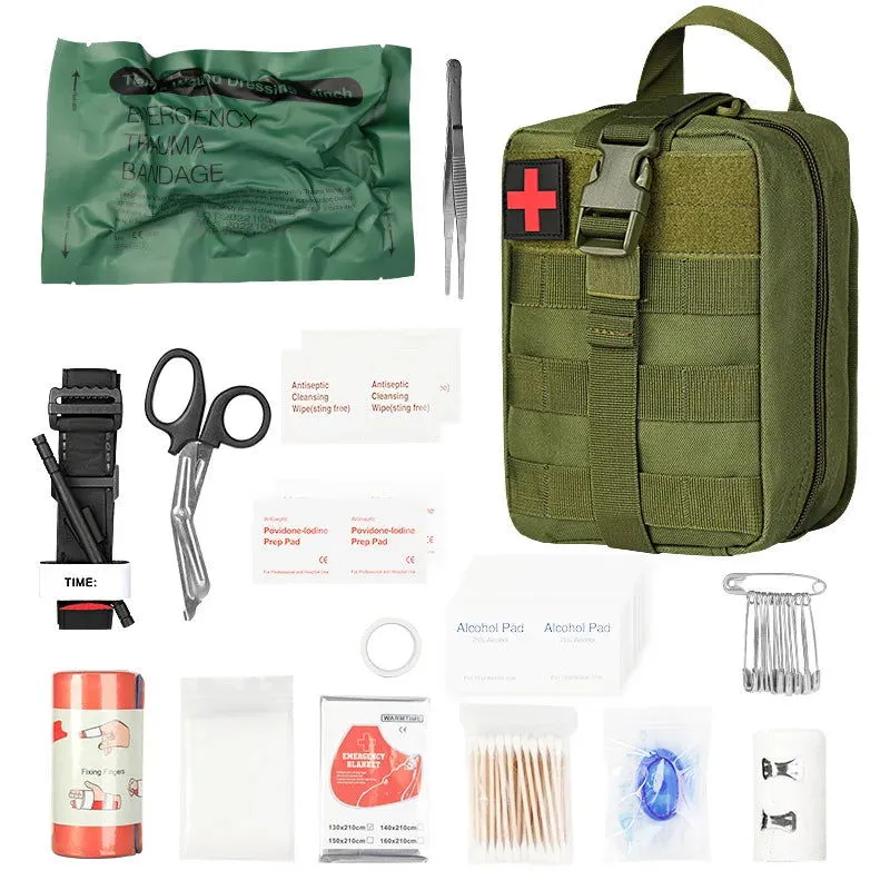 Rescue First Aid Kit Outdoor Trauma Medical Bag Set Emergency Survival Gear Camping Tactical Bag Molle Car Travel Hiking