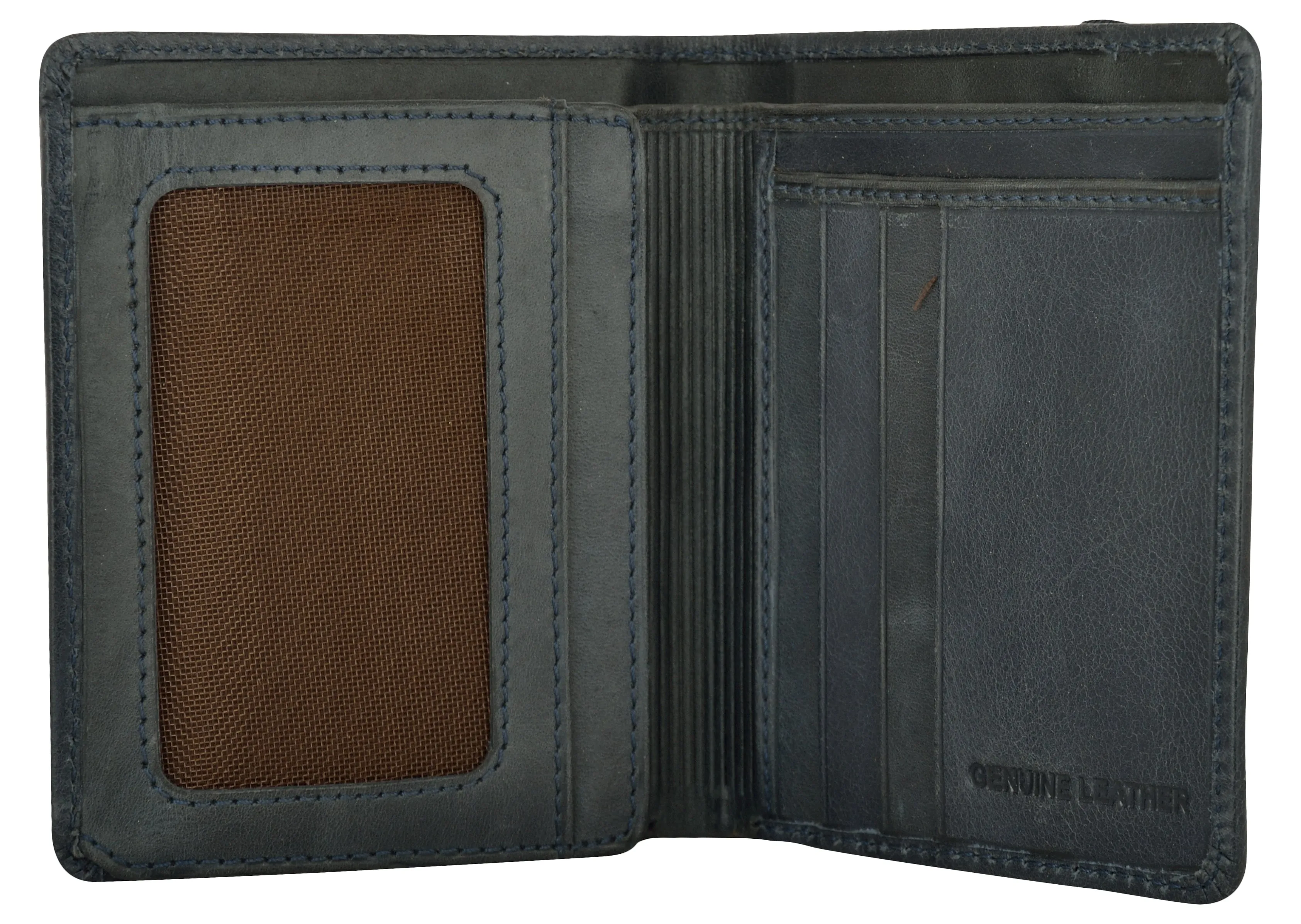 RL Vertical Elastic Leather Wallet