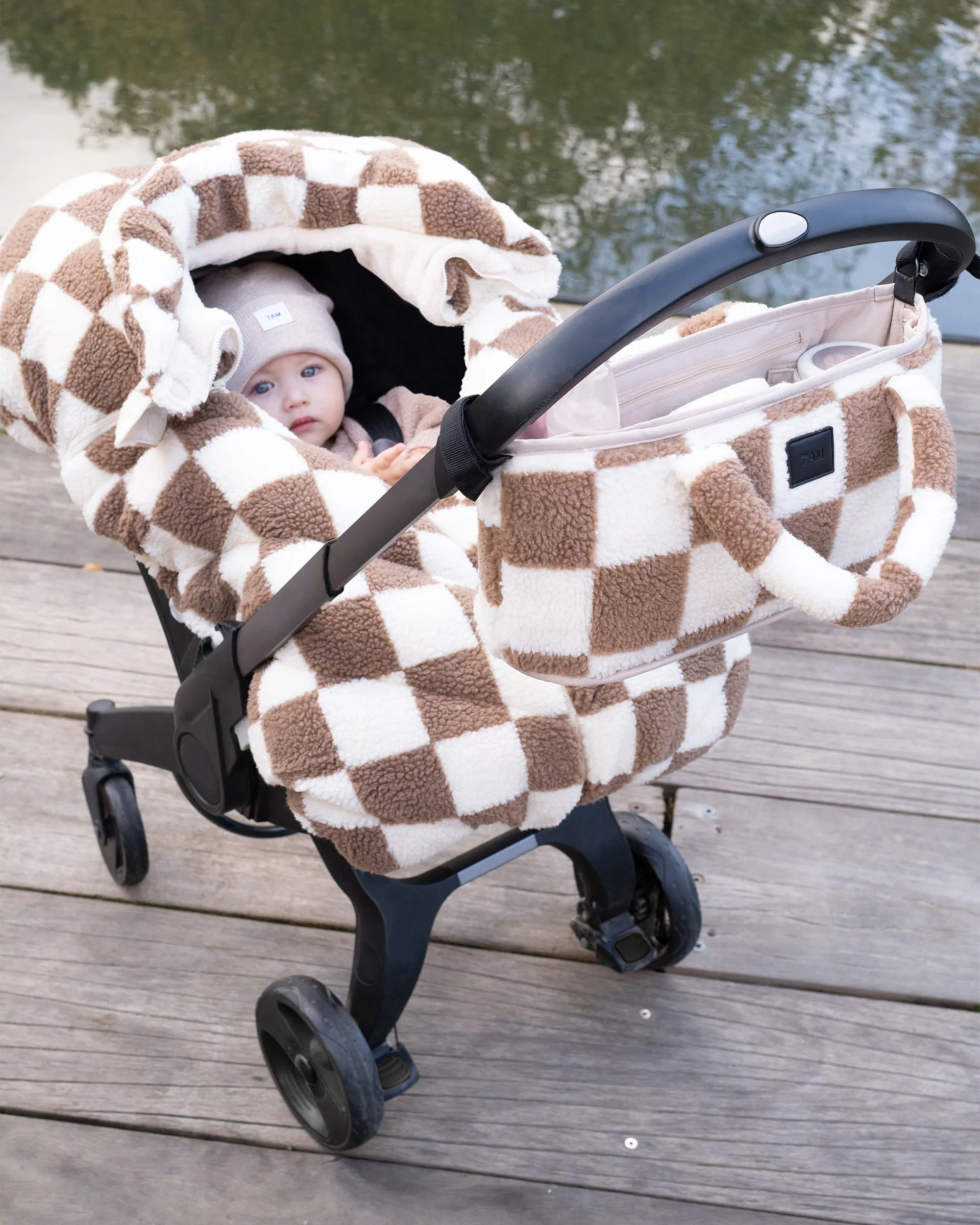 Romi Stroller Organizer - Checker Berber