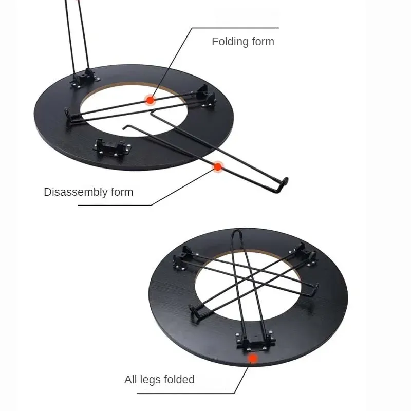 Round Table Stove Portable Camping BBQ Charcoal Grill With Storage Bag