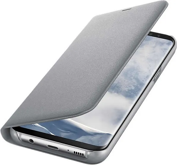 Samsung Galaxy S8 Plus LED Wallet Case EF-NG955PSE - Silver