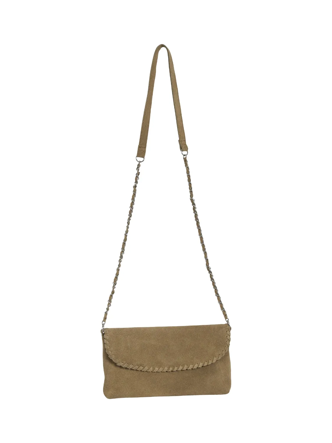 Seren Suede Leather Crossbody Bag (Gothic Olive)