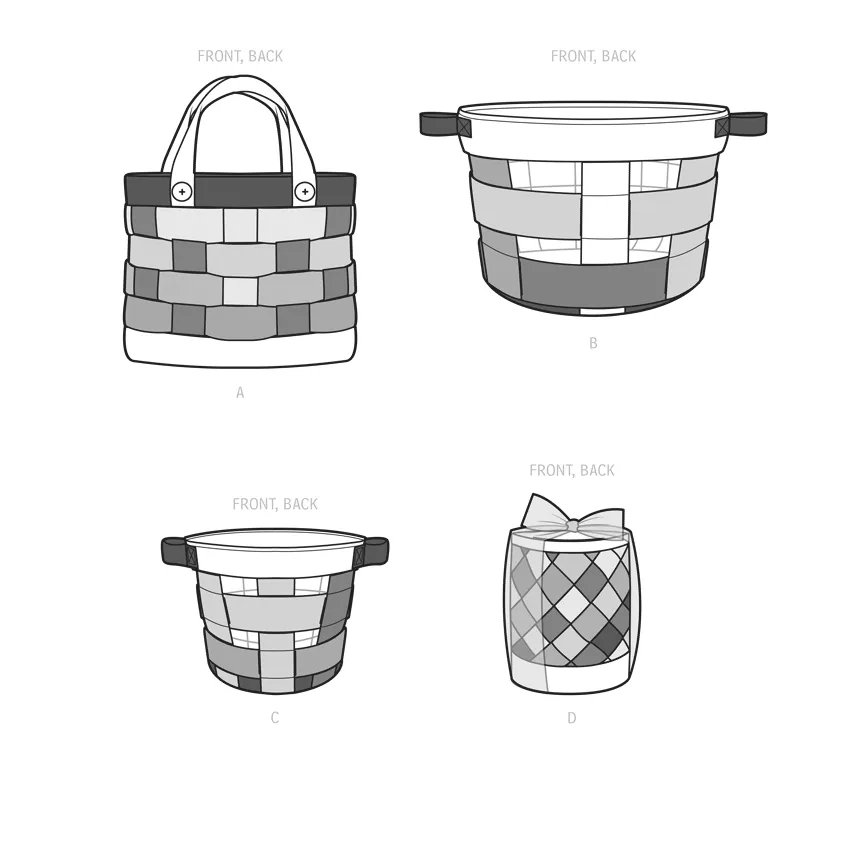 Simplicity Pattern S9623 Fabric Baskets