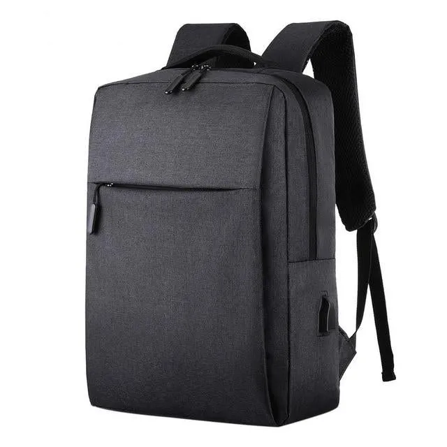 Slim 15" Laptop Backpack With USB Charging