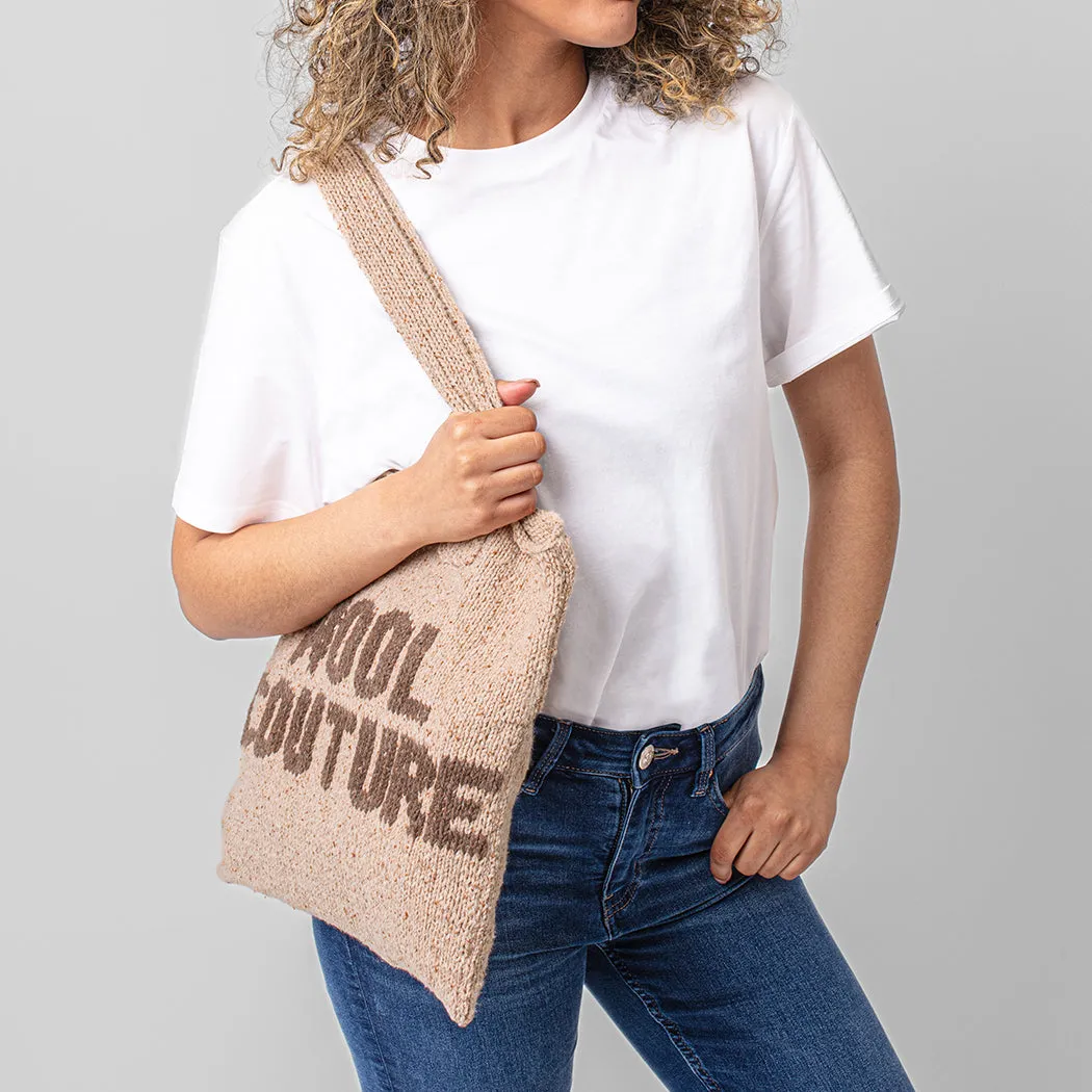 Slogan Tote Bag Knitting Kit