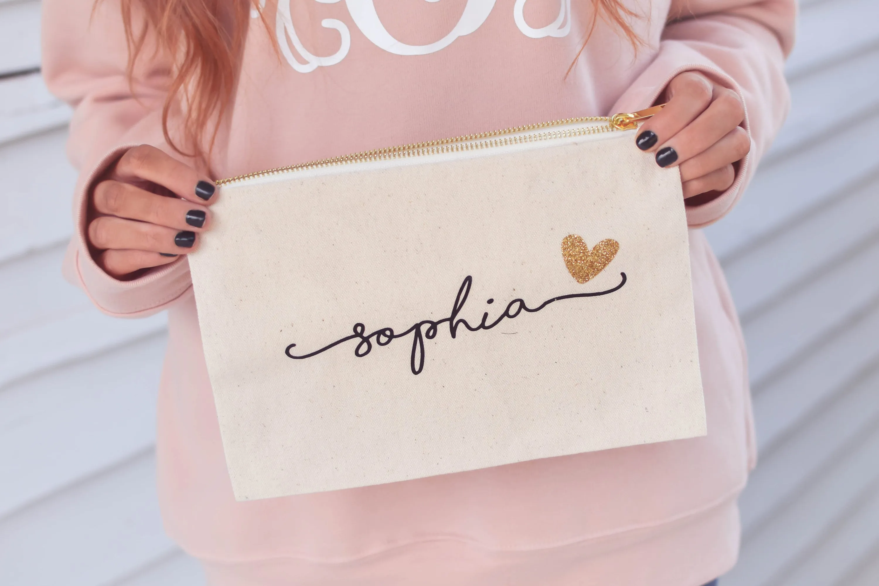 Small Cosmetic Bags Personalized | Cute Makeup Bag