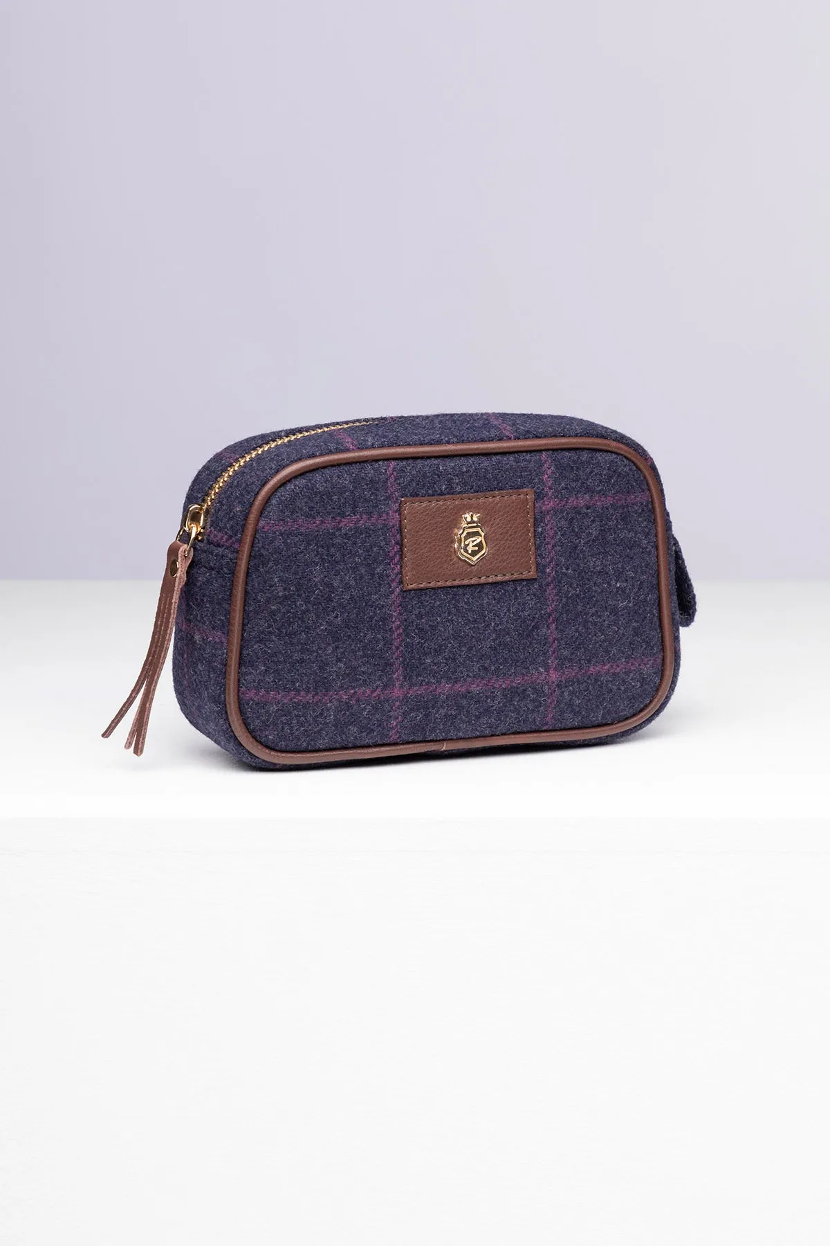 Small Tweed Makeup Bag - Helmsley