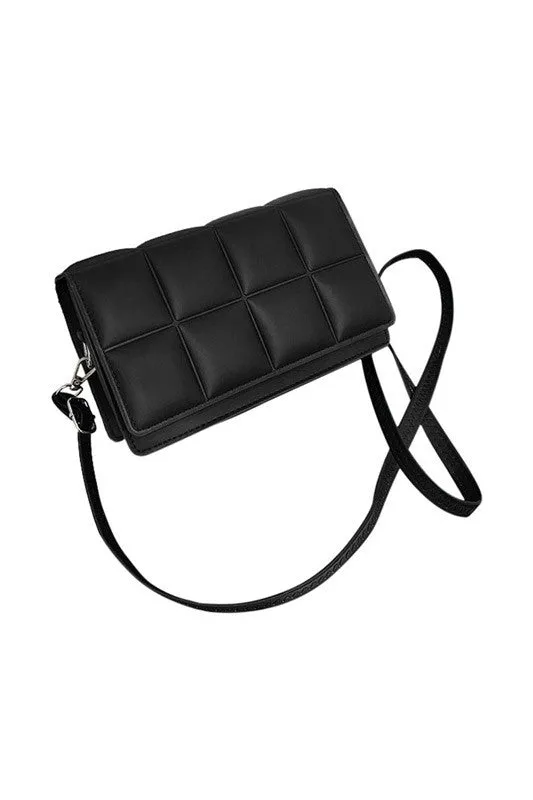 Square Embossed Crossbody Bag