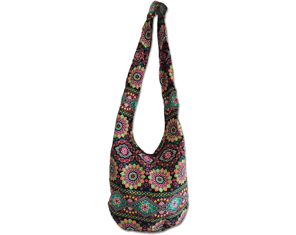 Star Burst Print Purse Handbag Tote Sling Bag