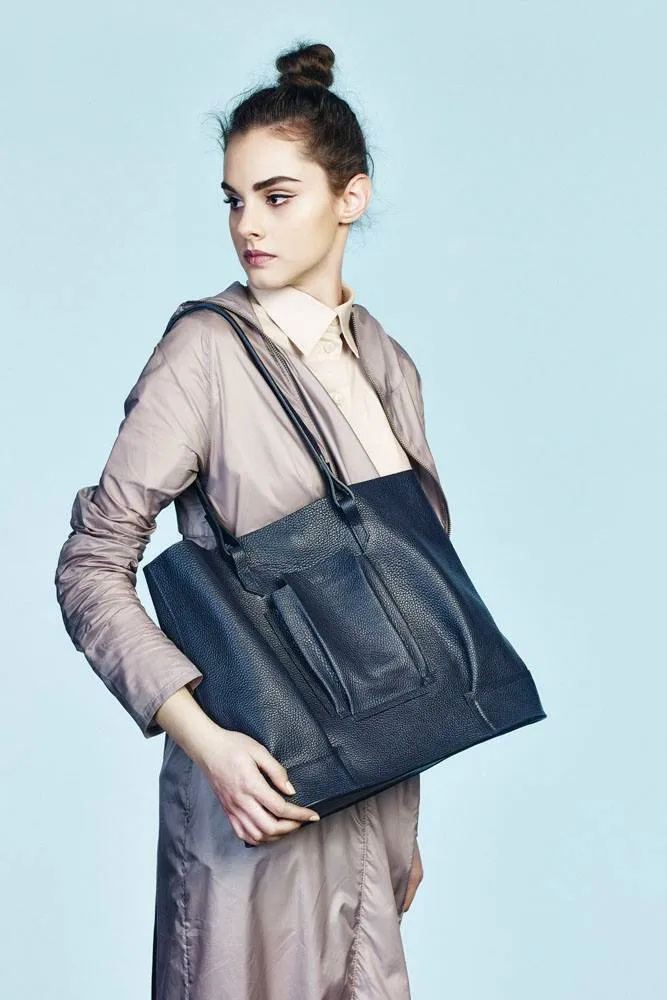 Structural Plisse Tote