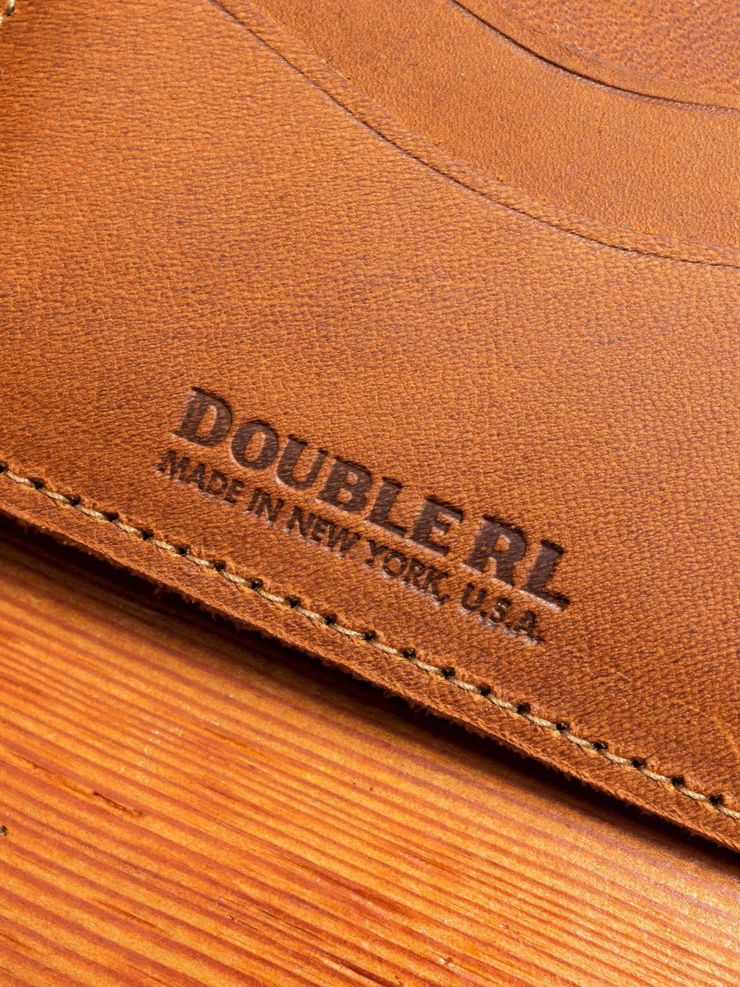 Suede Bifold Wallet in Light Java