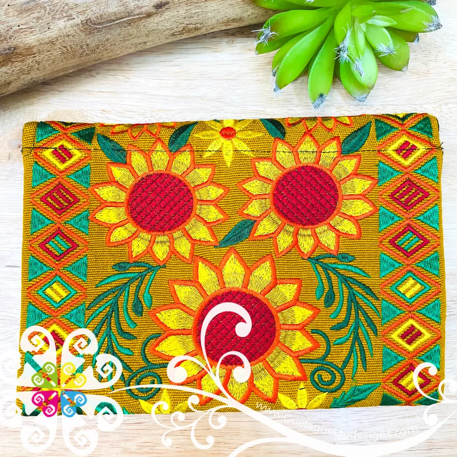 Sunflower Mosaic Embroider Boho Crossover