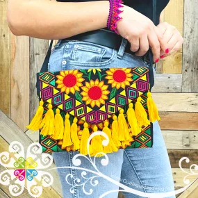 Sunflower Mosaic Embroider Boho Crossover