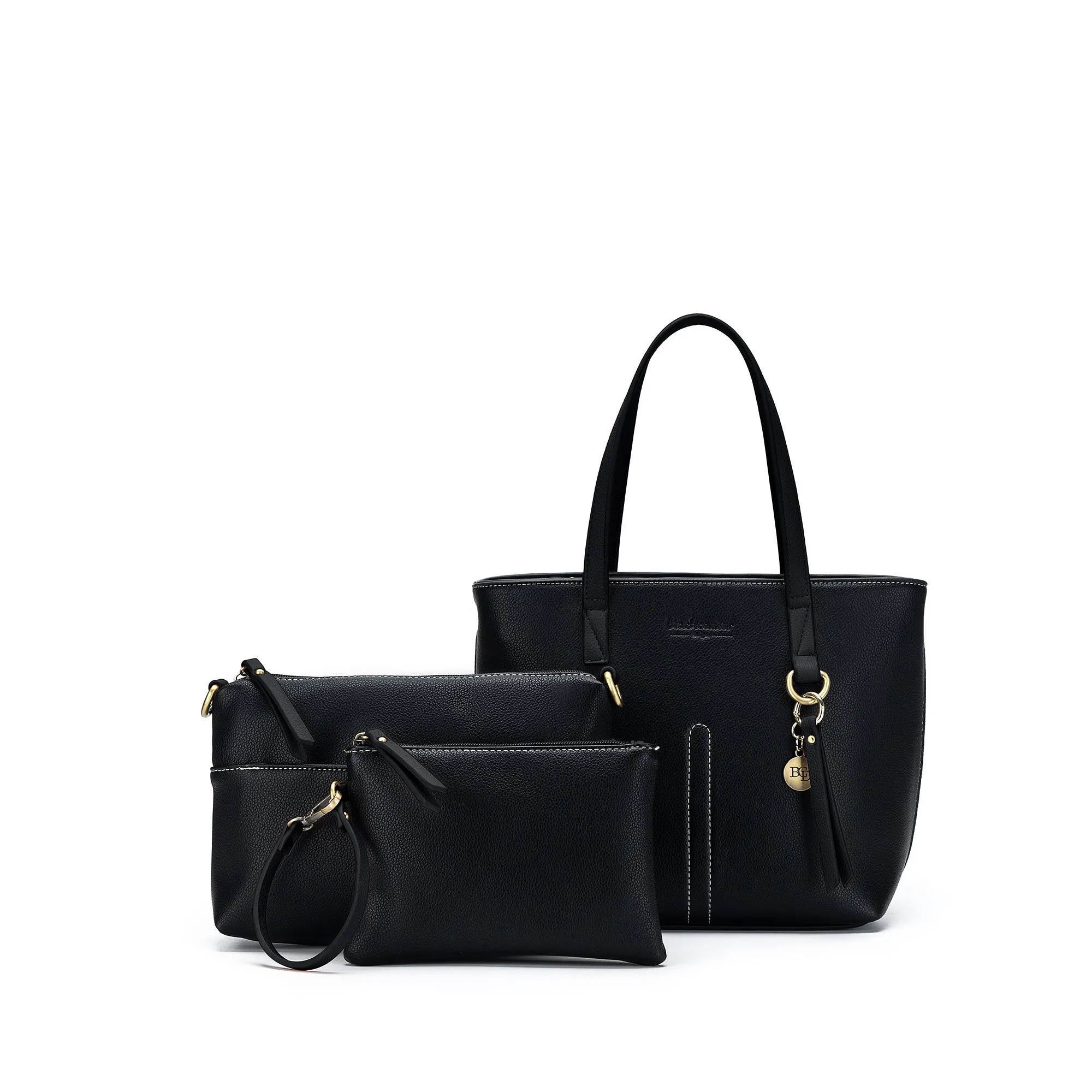 Tara Black 3 Piece Handbag Set