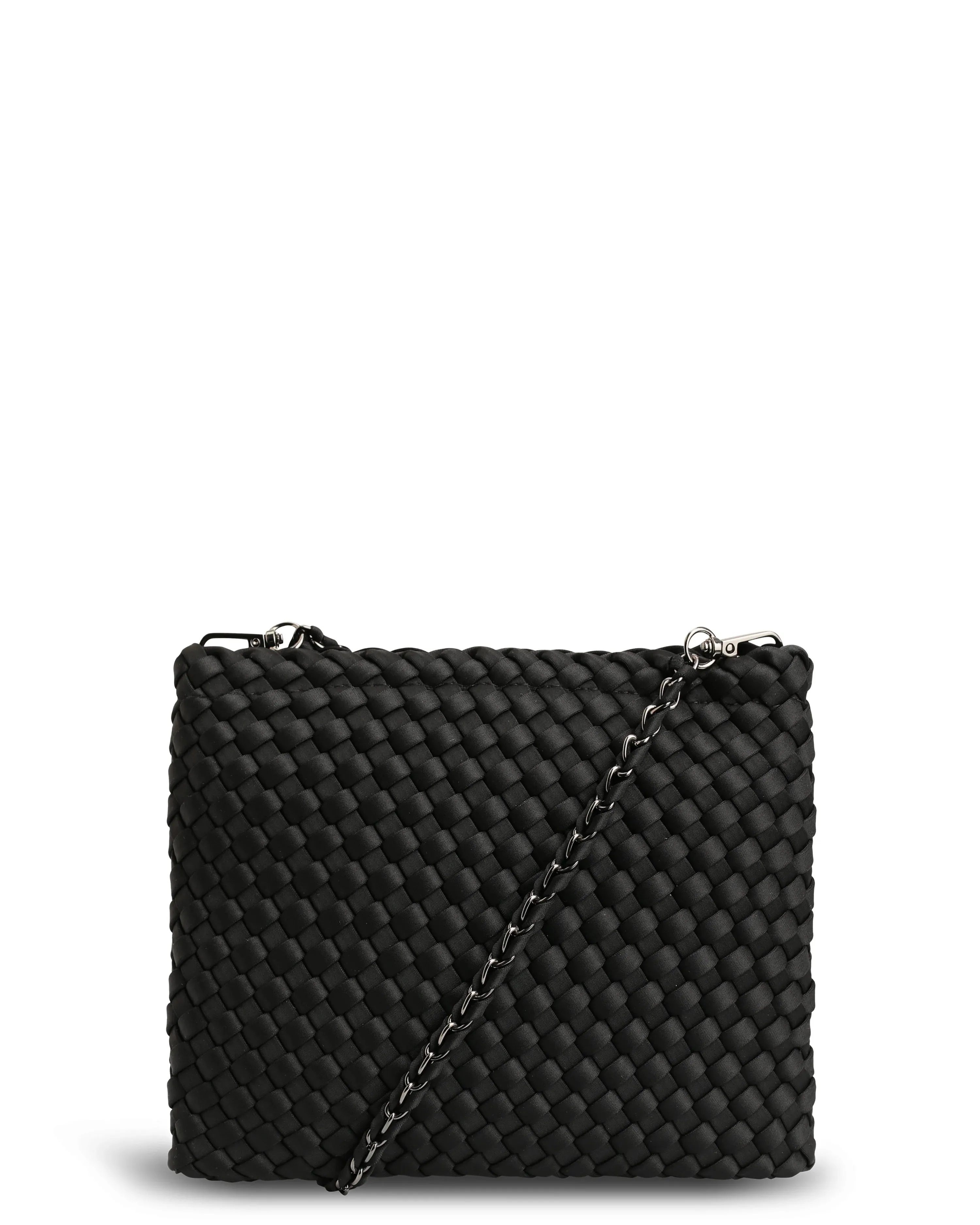 The Argo Bag (BLACK) Woven Neoprene Mini Bag