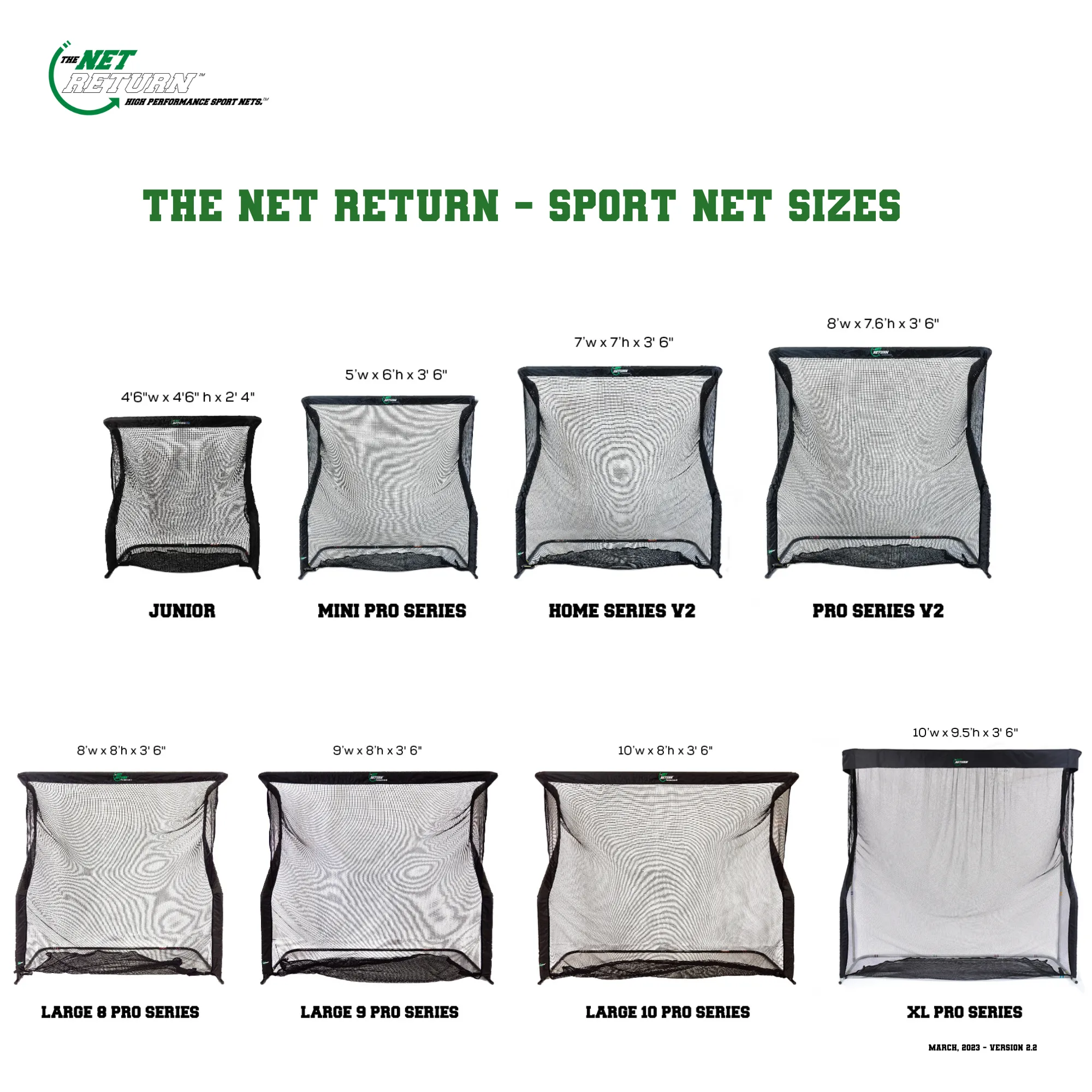 The Net Return Pro Series V2- 8'w x 7'.6"h