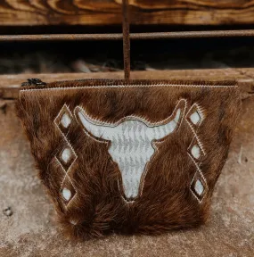 The Whole Herd Cowhide & Pendleton Makeup Bags