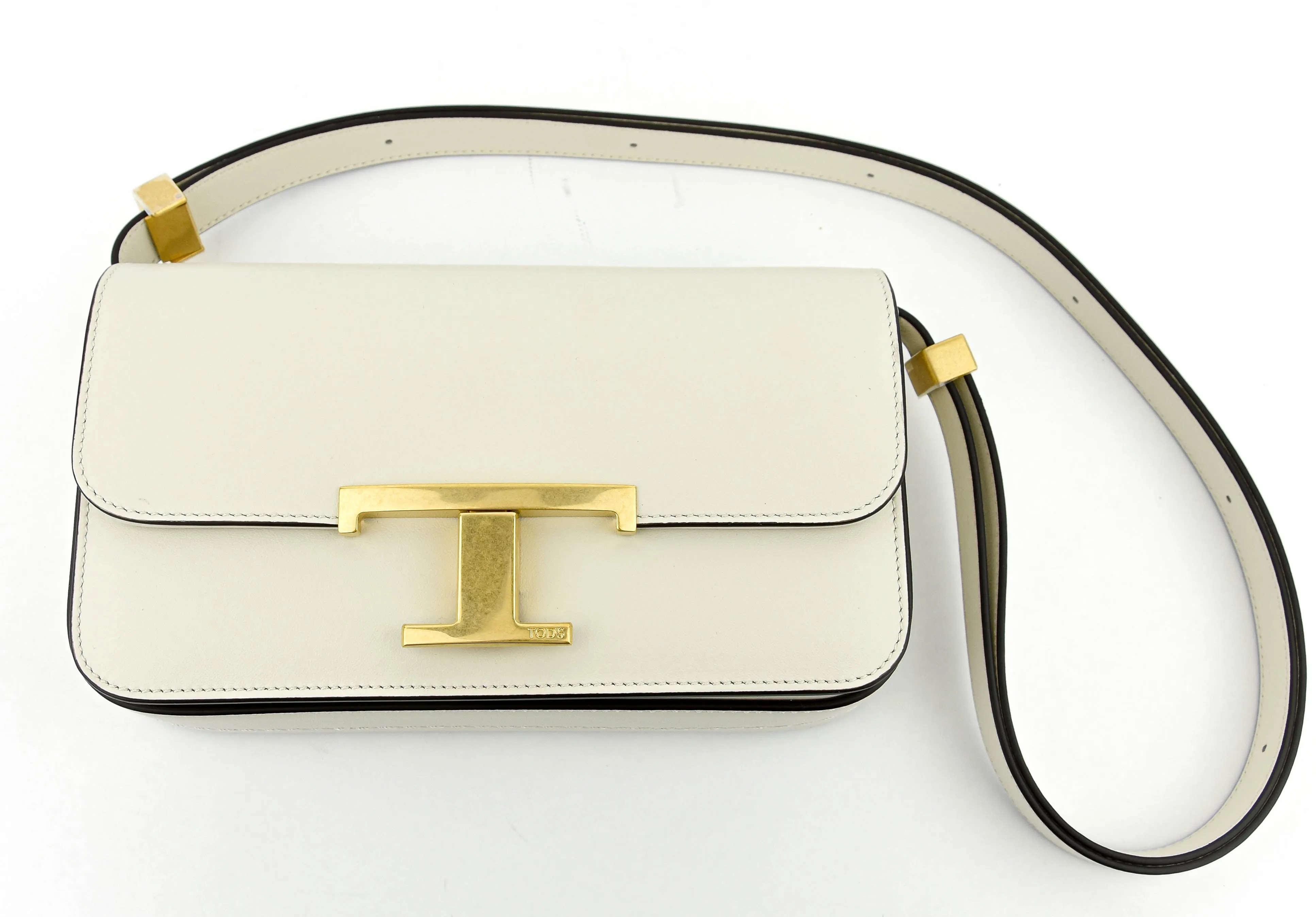 TODS T TIMELESS CROSSBODY BAG WHITE