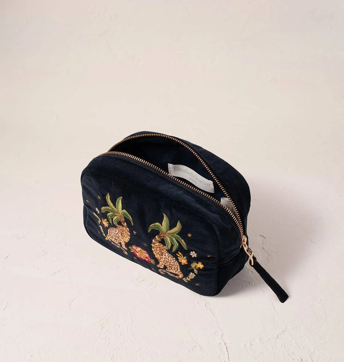 Tropical Jaguar Makeup Bag