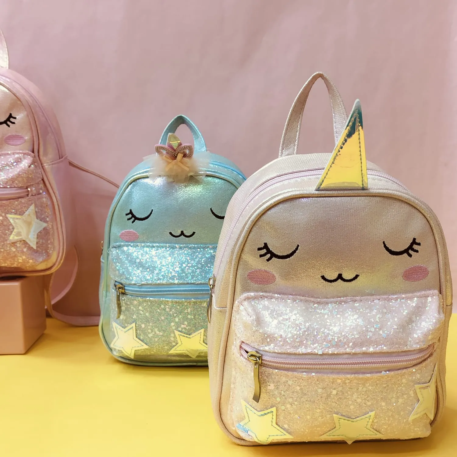 Unicorn  Faces Theme Mini Backpack.