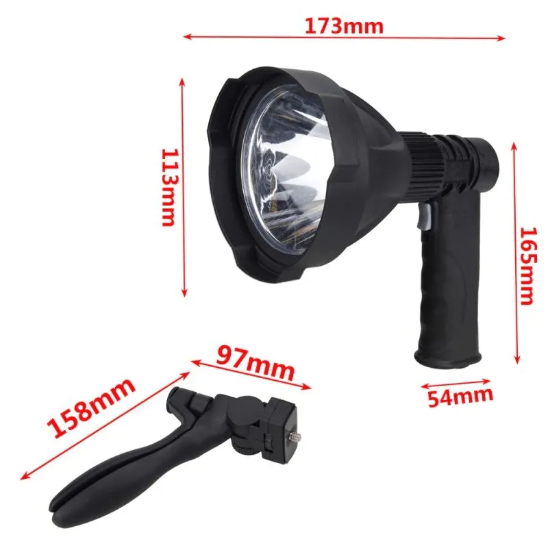 USB Rechargeable Pistol LED Flashlight