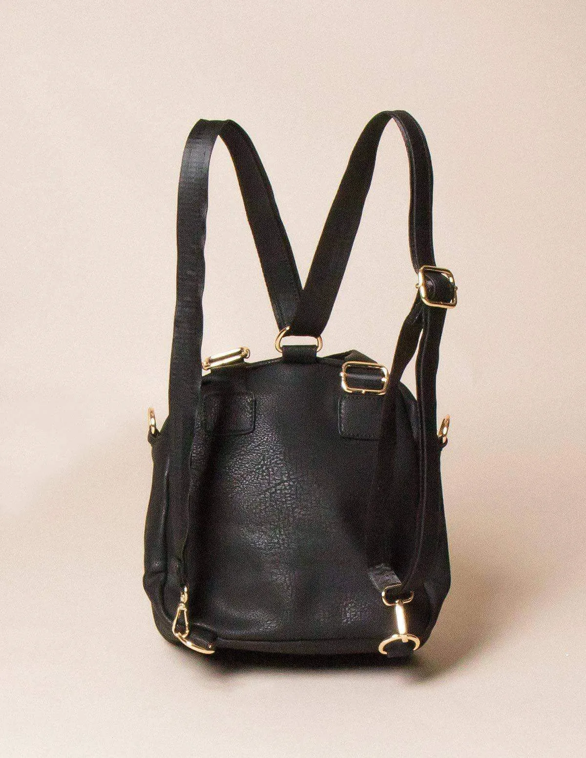 Vegan Leather 3-Way Convertible Bag