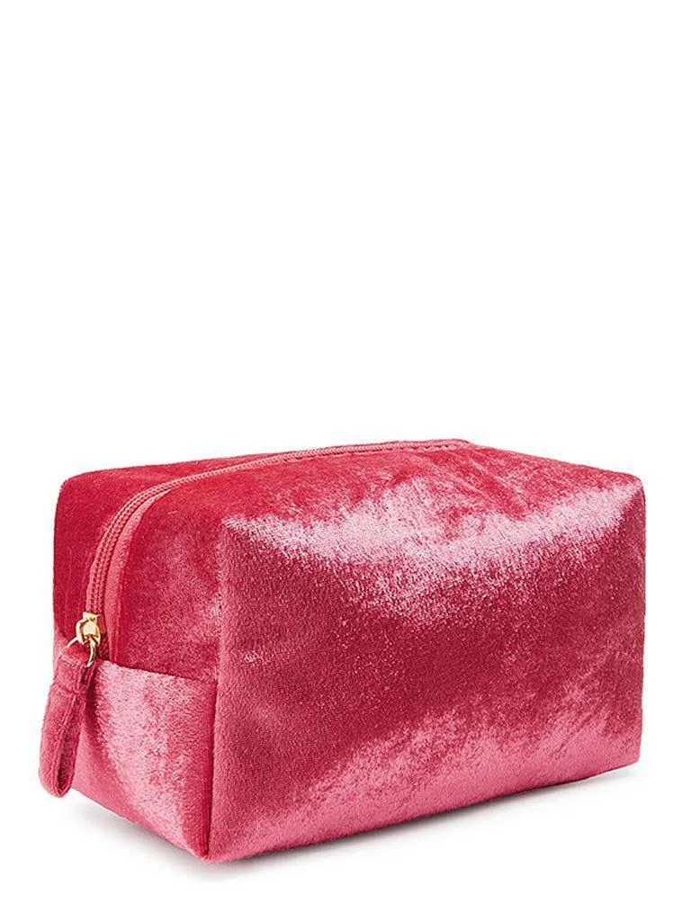 Velvet Zipper Makeup Bag