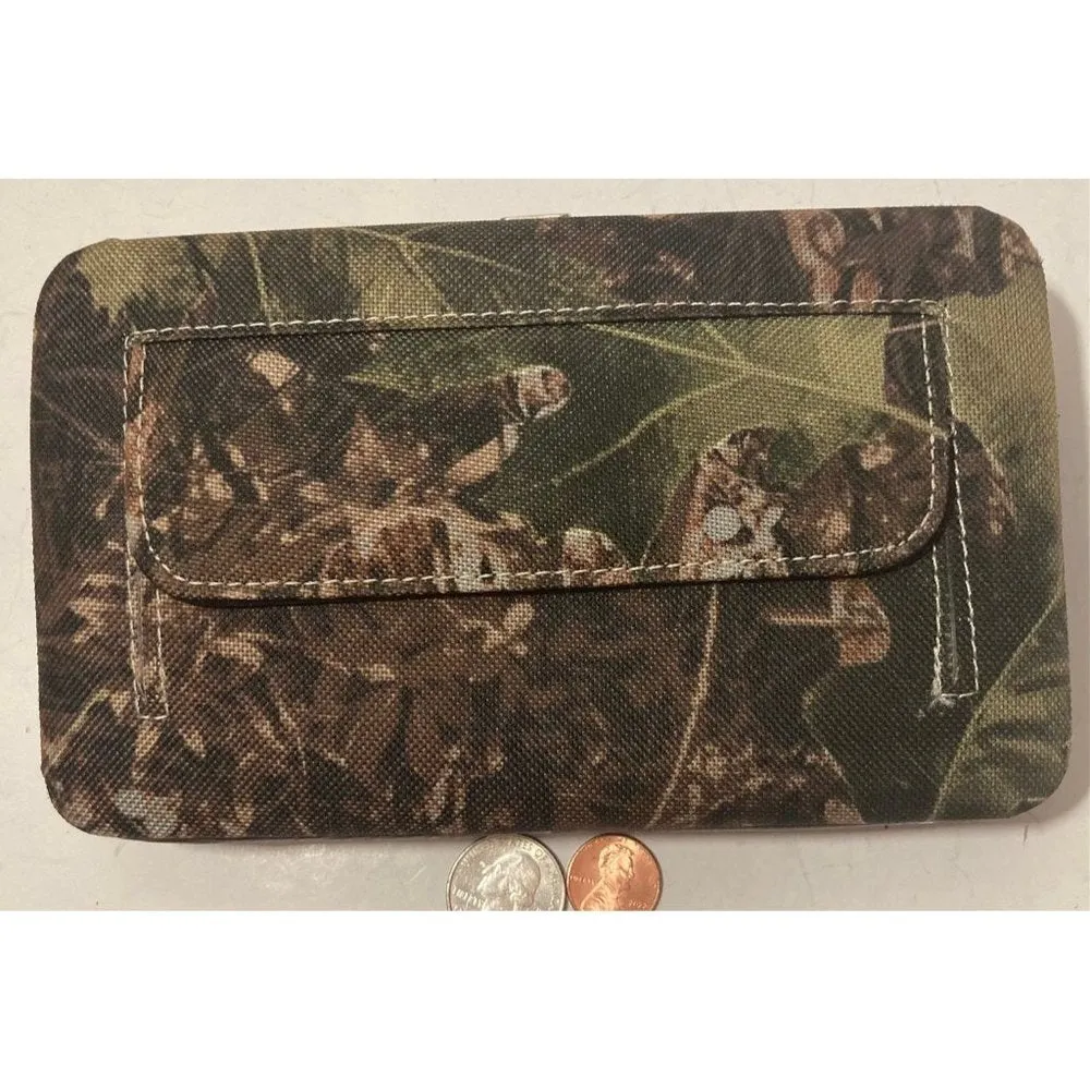 Vintage Camouflage Case, Pouch, Purse, Wallet, 7 1/2" x 4 3/4",