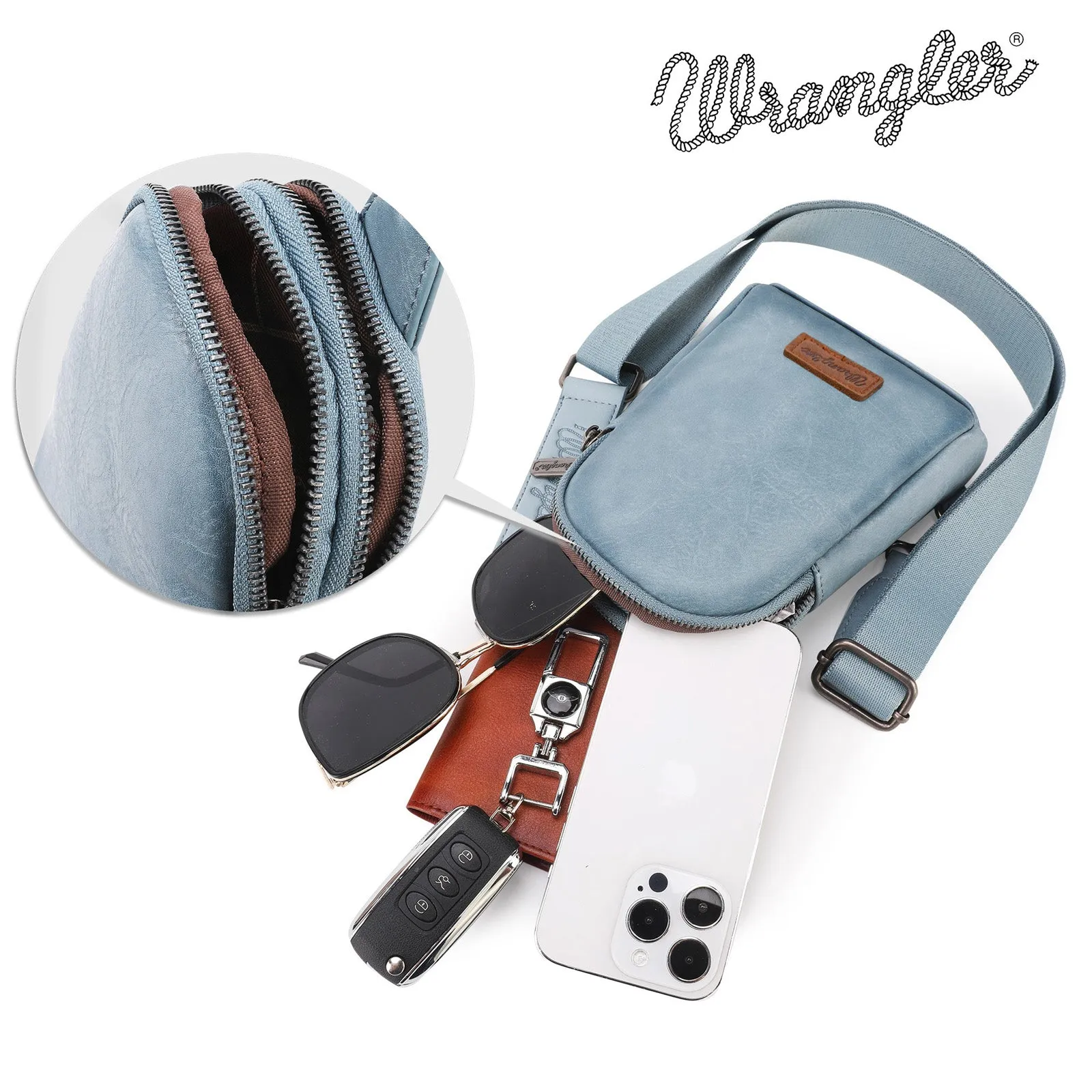 WG87-210A Wrangler Sling Bag/Crossbody/Chest Bag  - Jean